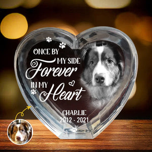Custom Photo Your Love Lives On In My Heart - Memorial Personalized Engraved Plaque