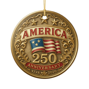 Personalized Acrylic Ornament - 250 Years Anniversary of America 1776β2026 Ornament