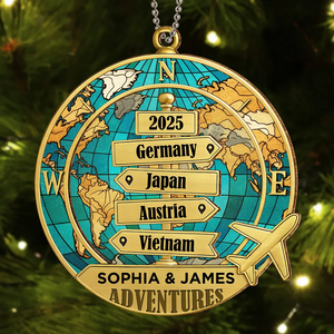 Destination Of All Year - Personalized Custom Acrylic Ornament