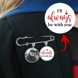 On Your Graduation Day Know That I Am Walking Beside You Every Step of The Way - Personalized Lapel Pin