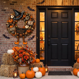"Happy Halloween β Farm Fresh Pumpkins" β Personalized Wood Sign | Gift For Families & Fall Lovers