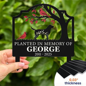 Where Memories Blossom Forever - Personalized Metal Garden Stake