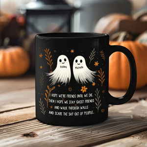Halloween Ghost Friends Besties Personalized Mug