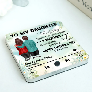 Mom Personalized Music Fridge Magnet, Heartfelt 2025 Mother's Day Gift For Daughter