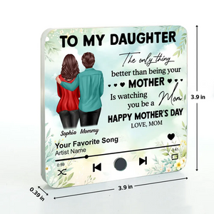 Mom Personalized Music Fridge Magnet, Heartfelt 2025 Mother's Day Gift For Daughter