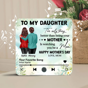 Mom Personalized Music Fridge Magnet, Heartfelt 2025 Mother's Day Gift For Daughter