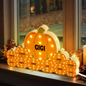 Grandma Little Pumpkins Personalized LED Light Box