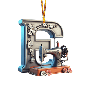 Beautiful Sewing Letter Shaped Ornament