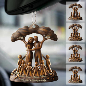 We are a loving family - Personalized Tree Family Ornament