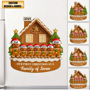 Our First Christmas As A Family Personalized Custom Decal Gift
