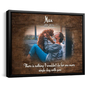 In Loving Memory Personalized Photo Canvas Memorial Gift For Dog Lover