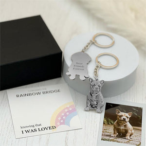 Personalized The Rainbow Bridge Life - Like Photo Keychain