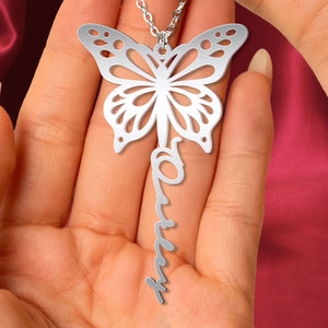 As I Sit In Heaven I Watch You Every Day - Personalized Photo Name Necklace