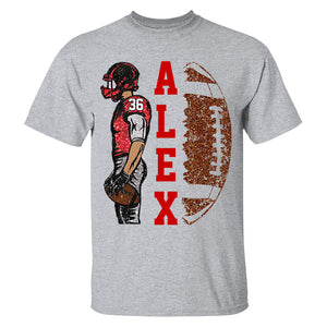 Matching Football Player - Personalized Football T Shirt Football Game Day