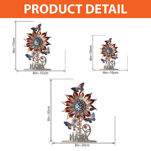 Best Mom Ever - Personalized Mother Custom Shaped Sunflower Acrylic Plaque