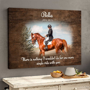 In Loving Memory-Personalized Horse Memorial Canvas/Poster
