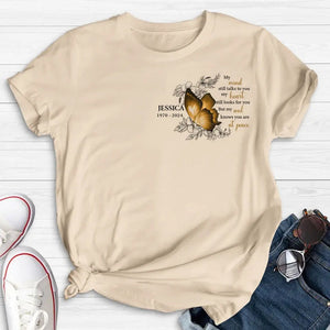 Personalized Butterfly Memorial T Shirt - Mother's Day Gift