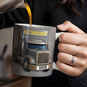 Best Truck Driver Personalized Custom Coffee Mug, Gift For Truck Enthusiasts