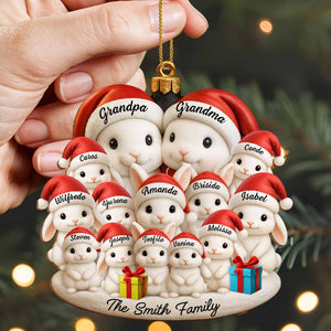 Celebrate Your Family's Magical Christmas, Personalized Custom Wood Ornament, Gift For Family