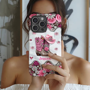 Cowgirl Boots - Personalized Phone Case