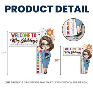 Welcome To My Class Back To School - Personalized Door Corner Wood Sign Teacher Gift