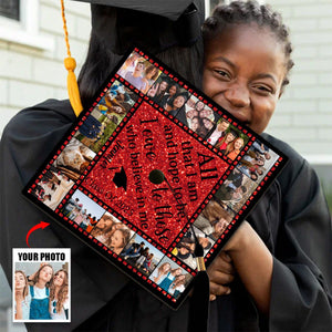 All That I Am And Hope To Be, I Owe To Those Who Believe In Me - Personalized Graduation Cap Topper, Graduation Gift, Grad Cap