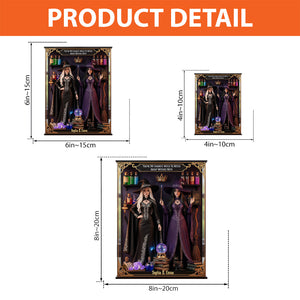 We're Not Sugar & Spice - Personalized Witch Custom Shaped Acrylic Plaque For The Fierce & Unique