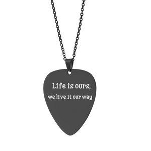 Personalized Guitar Pick Necklace