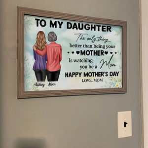 Happy Mother's Day! Personalized Poster, Mother's Day 2025 Gift for Daughter