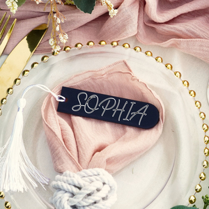 Personalized Decorations Acrylic Bookmark Keyring Wedding Table Decor