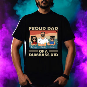 Proud Father Of A Few Kids - Funny Gift For Dad, Father, Grandpa - Personalized Father T-shirt