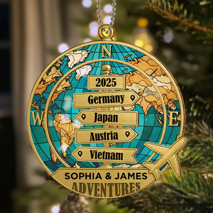 Destination Of All Year - Personalized Custom Acrylic Ornament