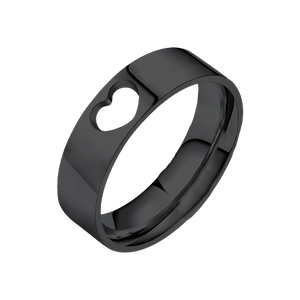 Couple Ring - Personalized Name Matching Heart Promise Rings