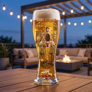 Personalized "Naughty Couples" Beer Glass β Gift For Couples