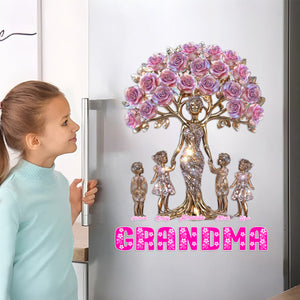 The Love Between Mother/Grandma And Her Kids - Personalized Decal