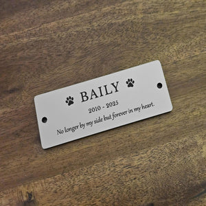 Personalized Pet Memorial Plaque, Custom Engraved Bench Marker, For Garden Tribute, Pet Memorial Gift