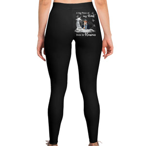 A Big Piece Of My Heart Lives In Heaven Personalized Leggings