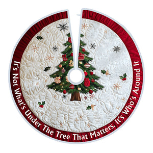 It's Not What's Under The Tree That Matters - Personalized Custom Family Tree Skirt