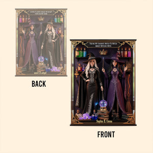 We're Not Sugar & Spice - Personalized Witch Custom Shaped Acrylic Plaque For The Fierce & Unique