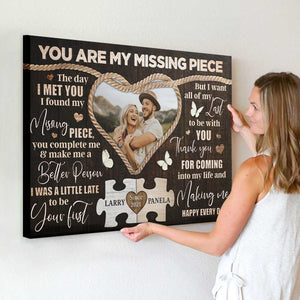 Personalized Canvas Prints Custom Photo, Sentimental Gift For Couples