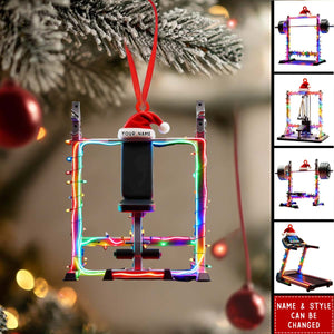 Personalized Custom Name Gym Ornament, Gymnastics Christmas Gift