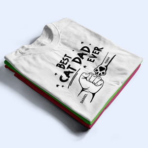 Best Dog Dad Ever Hand Punch - Personalized Father T-shirt