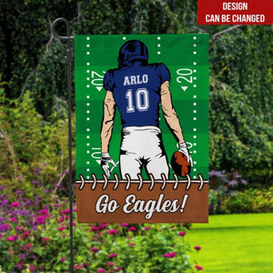 Custom Football Fan - Personalized Garden Flag, Gift For Football Lover
