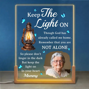 You Are Not Alone - Memorial Personalized LED Night Light