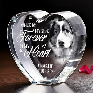 Custom Photo Your Love Lives On In My Heart - Memorial Personalized Engraved Plaque