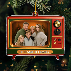 Bringing Family Moments To Screen - Custom Photo Acrylic Ornament - Personalized Christmas Gifts
