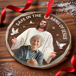 Always with you-Personalized Memorial Glass Ornament