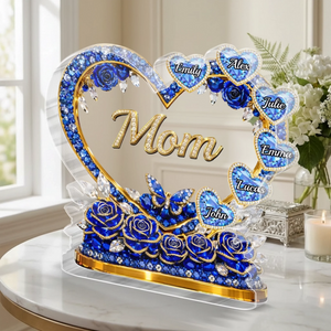 Personalized Mother's Day Acrylic Plaque β Custom Gift For Mom & Grandma | Mom's Heart Full Of Care