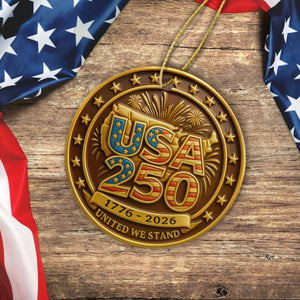 Personalized Acrylic Ornament - 250 Years Anniversary of America 1776β2026 Ornament
