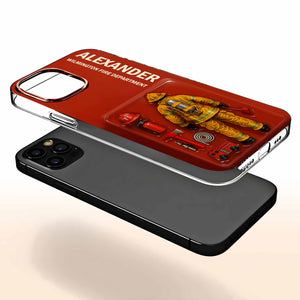 Firefighter Personalized Clear Phone Case, Gift For Firefighters